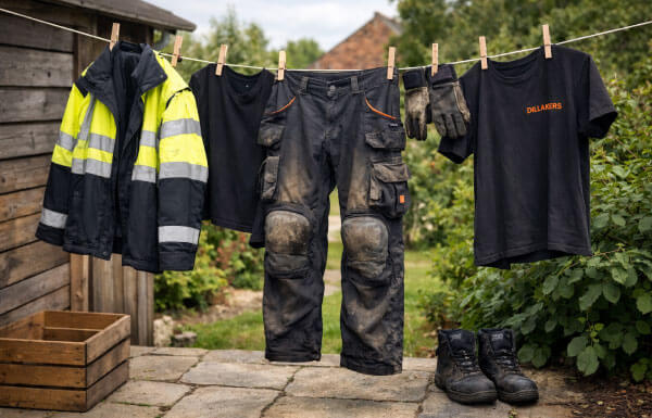 Droog je werkkleding aan de lucht